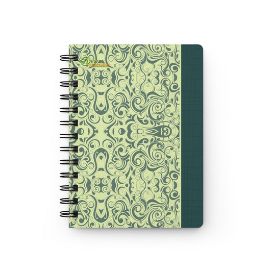Spiral Bound Design Hard Cover Lined Journal Notebook – 5x7 inches, 150 Pages for Work, School, Daily Planner, and Notes. One Size