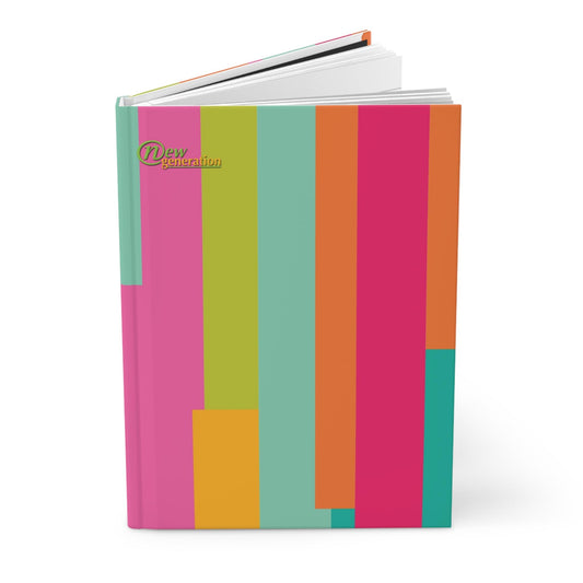 Stripes Hard Cover Journal Notebook – 5x7 inches, 150 Pages Perfect for Work, School, Office, Home, Daily Planner, and Notes. Journal