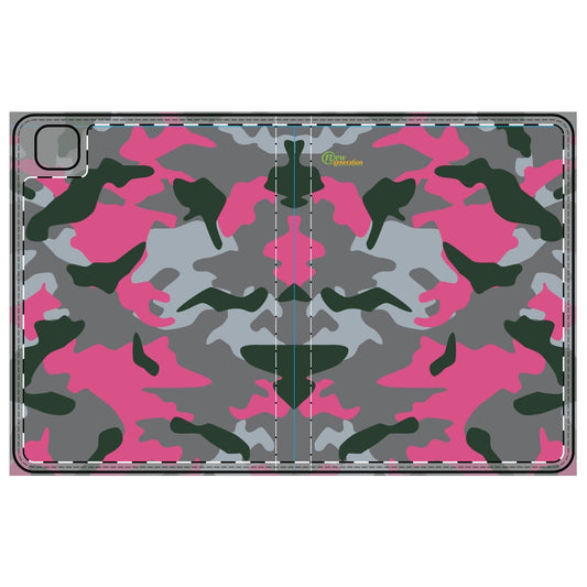 Stylish Camo Tablet Folio Case - Pink Camo Cover, Tech Accessory, Gift for Her, Unique Tablet Case, Fashionable Tech Gear iPad Pro 11
