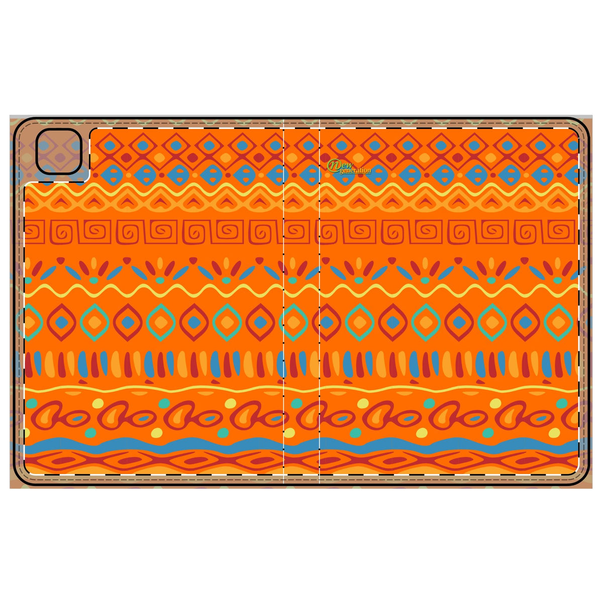 Vibrant Boho Tablet Folio Case, Colorful iPad Cover, Artistic Tech Accessory, Gift for Students, Stylish Protection for Tablets iPad Pro 11