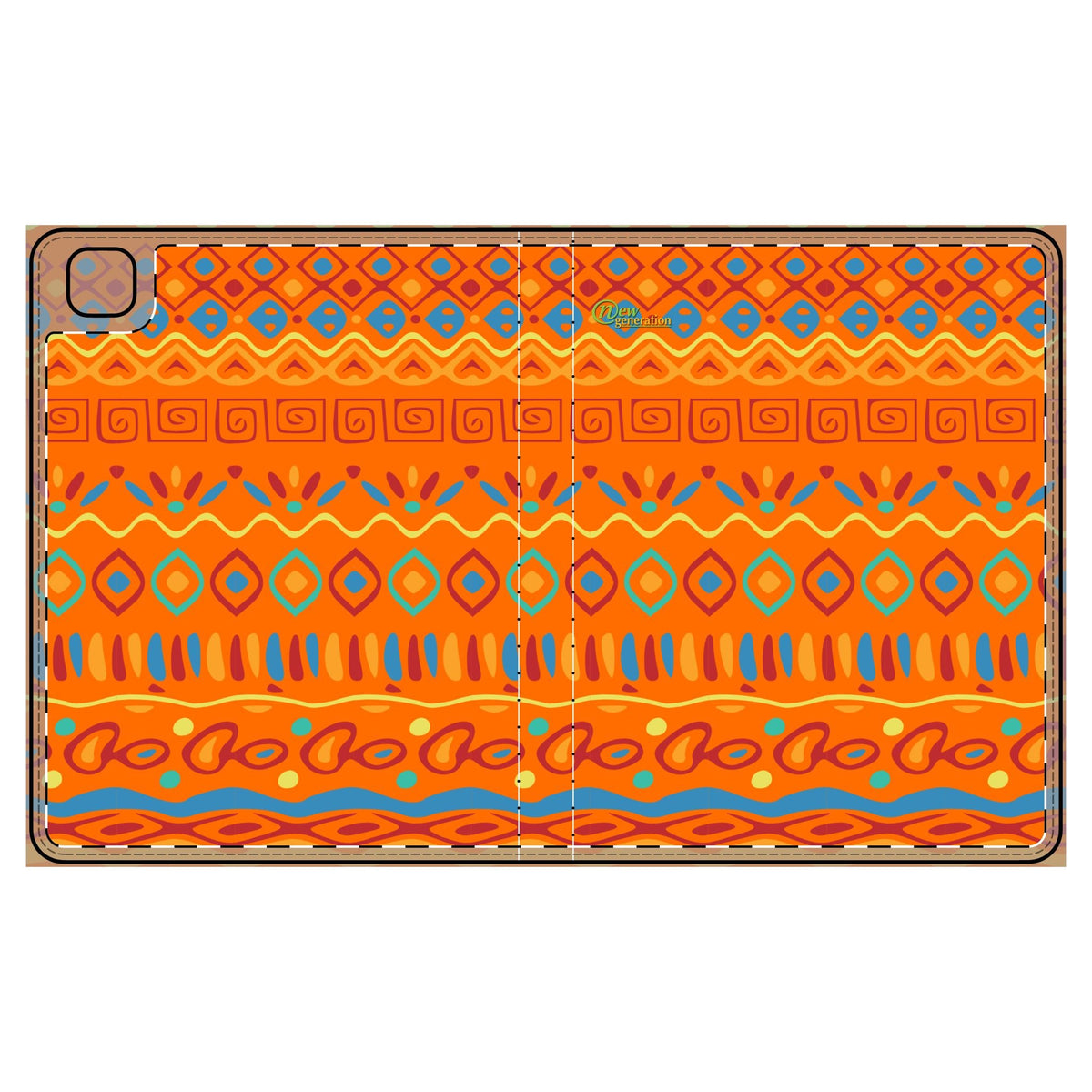 Vibrant Boho Tablet Folio Case, Colorful iPad Cover, Artistic Tech Accessory, Gift for Students, Stylish Protection for Tablets iPad Pro 12.9
