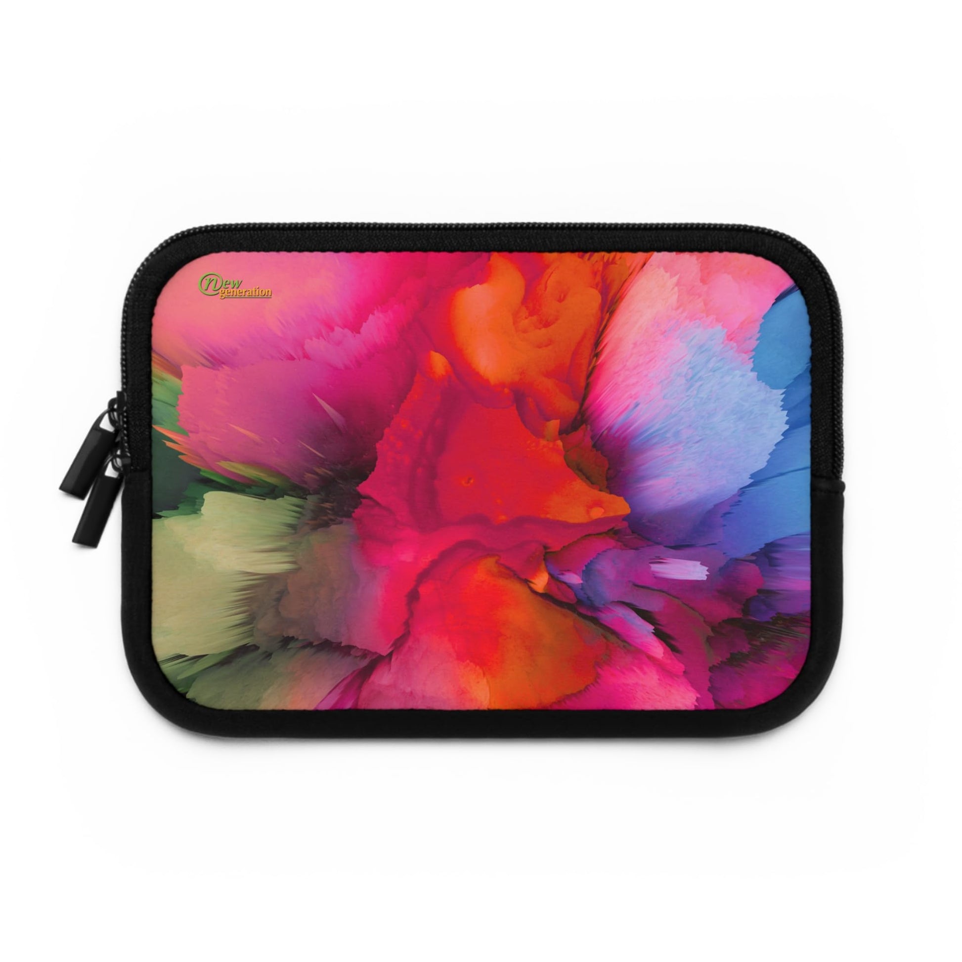Vibrant Laptop Sleeve, Colorful Tech Case, Artistic Computer Pouch, Gift for Students, Stylish Electronics Bag