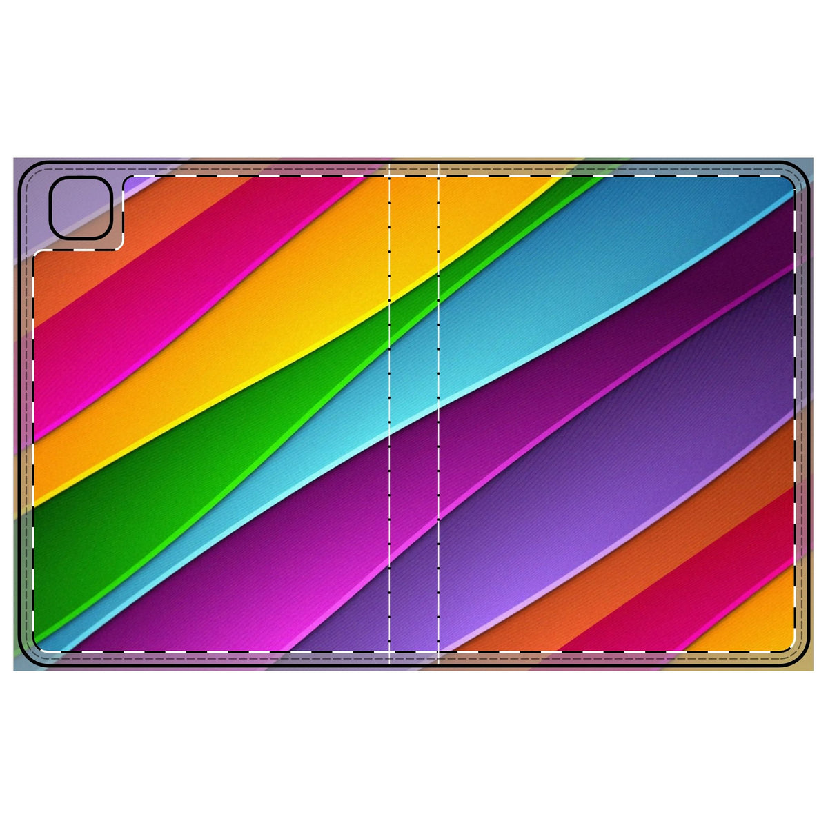 Vibrant Tablet Folio Case - Colorful Protective Sleeve, Tech Accessory, Gift for Students, Art Lovers, Back to School iPad Pro 11