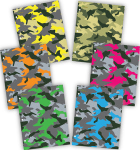 New Generation - Camouflage - 2 Pocket Folder / Portfolio, 6 Pack,