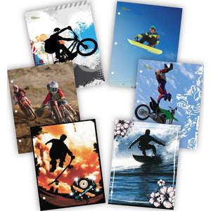 New Generation - Sport Extreme - 2 Pocket Folder / Portfolio, 6 Pack,