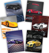 New Generation - Cars - 2 Pocket Folder / Portfolio, 6 Pack,